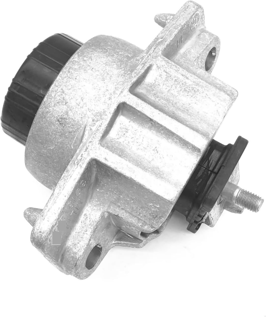 木製時代漆器 黒塗高杯型菓子器 梨地 松蒔絵 高月 共箱